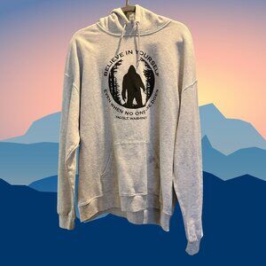 🛸 Bigfoot Hoodie – Believe in Yourself 👣 | Yacolt, WA | Jerzees NuBlend | XL